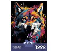 Jigsaw Puzzles for Adults1000 Pieces Banksy Wolf Graffiti Art Puzzle for Adults Brain Teaser Game A Work of Art Fun Activities at Home 70x50cm/1000pcs