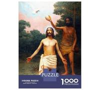 Jigsaw Puzzles for Adults1000 Pieces Baptism of Jesus Christ Puzzle for Adults Brain Teaser Game A Work of Art Fun Activities at Home 70x50cm/1000pcs