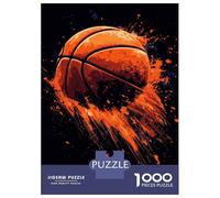 Jigsaw Puzzles for Adults1000 Pieces Basketball Splash Art Puzzle for Adults Brain Teaser Game A Work of Art Fun Activities at Home 52x38cm/1000pcs