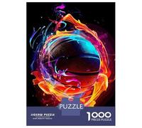 Jigsaw Puzzles for Adults1000 Pieces Basketball Sport Neon Adult Puzzles Hands-on Game Perfect Decoration Fun Activities at Home 70x50cm/1000pcs