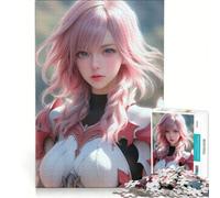 Jigsaw Puzzles for Adults1000 Pieces Beautiful Soldier Girl, Brain Teaser Game, Pattern Assembly, Great Gift for Gaming 38x26cm