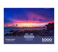 Jigsaw Puzzles for Adults1000 Pieces Beautiful Sunset Jigsaw for Adults Family Game Wall Decoration Challenging Game Gifts 52x38cm/1000pcs