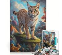 Jigsaw Puzzles for Adults1000 Pieces Beyond Bobcat Reality, Impossible Game, Fun at Home Activities, Christmas Birthday Gifts 38x26cm