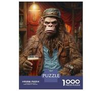 Jigsaw Puzzles for Adults1000 Pieces Bigfoot Loves Craft Beer Jigsaw for Adults Family Game Wall Decoration Challenging Game Gifts 70x50cm/1000pcs