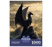 Jigsaw Puzzles for Adults1000 Pieces Black Dragon Monarch Jigsaws for Adults Hands-on Game Enhance Memory Fun Activities at Home 52x38cm/1000pcs