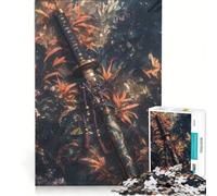 Jigsaw Puzzles for Adults1000 Pieces Blade of The Golden Autumn, Brain Teaser Game, Pattern Assembly, Great Gift for Gaming 38x52cm