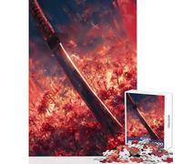 Jigsaw Puzzles for Adults1000 Pieces Blade of The Spider Lilies Shared Joyful Family Experience Wonderful Christmas Surprise Gifts (38x26cm)