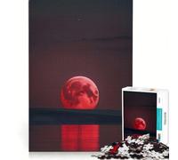 Jigsaw Puzzles for Adults1000 Pieces Blood Moon Rising, Hands-on Game, For Family Fun, Unique Birthday And Gifts 38x26cm