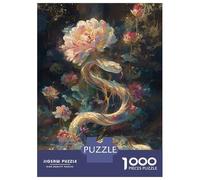 Jigsaw Puzzles for Adults1000 Pieces Bloom Serpent Jigsaw for Adults Family Game Precision Cutting Unique Birthday And Xmas Gifts 38x26cm/1000pcs