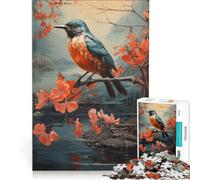 Jigsaw Puzzles for Adults1000 Pieces Blue Bird Spring, Impossible Game, Fun at Home Activities, Christmas Birthday Gifts 38x26cm