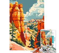 Jigsaw Puzzles for Adults1000 Pieces Bryce Canyon Utah Nature Challenging Game Toys Educational Game Perfect Decoration Funny Gifts (Size 38x52cm)