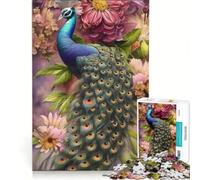 Jigsaw Puzzles for Adults1000 Pieces Cameron Gray Peacock Art, Hands-on Game, Decompressing Intellectual, Suitable for Desktop Decoration 38x26cm