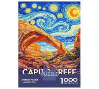 Jigsaw Puzzles for Adults1000 Pieces Capitol Reef National Park Starry Night Jigsaws for Adults Family Game Analysis And Logic Christmas Birthday Gifts 52x38cm/1000pcs