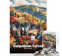 Jigsaw Puzzles for Adults1000 Pieces Carpathian Forest, Romania Jigsaw Puzzles 1000 Home Decoration Toys Gifts for Women Men But Fun And Humorous (38x26cm)