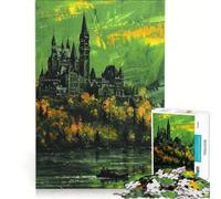 Jigsaw Puzzles for Adults1000 Pieces Castle on An Island, Relax Games, Staycation Kill Time, Great Gift for Gaming 38x52cm