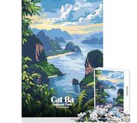 Jigsaw Puzzles for Adults1000 Pieces Cat Ba National Park, Vietnam Shared Joyful Family Experience Wonderful Christmas Surprise Gifts (50x75cm)