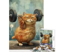 Jigsaw Puzzles for Adults1000 Pieces Cat Funny Training Strong Practical Game Perfect Decoration Toy Wall Decor for Is Ideal As A Gifts (50X75CM)
