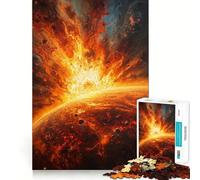 Jigsaw Puzzles for Adults1000 Pieces Celestial Cataclysm︰ The Final Burst Clean Cut Art Logic Fun Toy Relax Game Play Christmas Calm Gift (50x75cm)