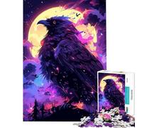 Jigsaw Puzzles for Adults1000 Pieces Celestial Crow Ethereal 1000 Piece Jigsaws Toy Wall Decor Improve Memory Birthday Present, Gifts, (38x26cm)
