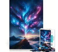 Jigsaw Puzzles for Adults1000 Pieces Celestial Dance Summit Clean Cut Art Logic Fun Toy Relax Game Play Christmas Calm Gift (38x52cm)