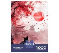 Jigsaw Puzzles for Adults1000 Pieces Cherry Blossom Serenity -8 Puzzle for Adults Brain Teaser Game A Work of Art Fun Activities at Home 52x38cm/1000pcs