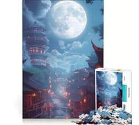Jigsaw Puzzles for Adults1000 Pieces Chinese Style City, Impossible Game, Fun at Home Activities, Christmas Birthday Gifts 38x26cm