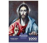 Jigsaw Puzzles for Adults1000 Pieces Christ Blessing Adult Puzzles Hands-on Game Perfect Decoration Fun Activities at Home 38x26cm/1000pcs