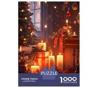 Jigsaw Puzzles for Adults1000 Pieces Christmas Eve Adult Puzzles Fun Games Difficult Challenge Fun at Home Activities, 52x38cm/1000pcs