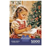 Jigsaw Puzzles for Adults1000 Pieces Christmas Letter Writing Puzzle for Adults Brain Teaser Game A Work of Art Fun Activities at Home 70x50cm/1000pcs
