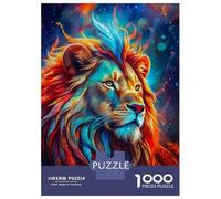Jigsaw Puzzles for Adults1000 Pieces Close Up of Mystic Lion Puzzle for Adults Brain Teaser Game A Work of Art Fun Activities at Home 70x50cm/1000pcs