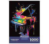 Jigsaw Puzzles for Adults1000 Pieces Colorful Grand Piano Puzzle for Adults Brain Teaser Game A Work of Art Fun Activities at Home 52x38cm/1000pcs