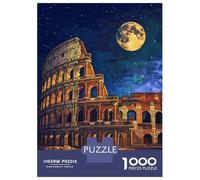 Jigsaw Puzzles for Adults1000 Pieces Colosseum Moonlit Night Jigsaw for Adults Family Game Wall Decoration Challenging Game Gifts 38x26cm/1000pcs