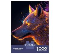 Jigsaw Puzzles for Adults1000 Pieces Cosmic Wolf Puzzle for Adults Brain Teaser Game A Work of Art Fun Activities at Home 38x26cm/1000pcs