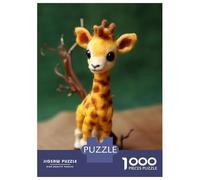 Jigsaw Puzzles for Adults1000 Pieces Cute African Baby Giraffe Adult Puzzles Relaxing Games But Fun And Humorous Fun Activities at Home 70x50cm/1000pcs