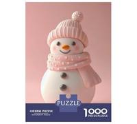 Jigsaw Puzzles for Adults1000 Pieces Cute Snowman Adult Puzzles Relaxing Games But Fun And Humorous Fun Activities at Home 52x38cm/1000pcs