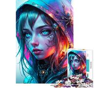 Jigsaw Puzzles for Adults1000 Pieces Cyberpunk Spider Queen Jigsaw Puzzle Relaxing Games Staycation Kill Time Fun at Home Activities, (Size 38x26cm)