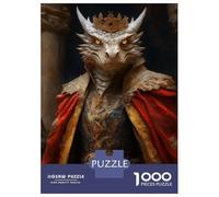 Jigsaw Puzzles for Adults1000 Pieces Dragon King Portrait Adult Puzzles Fun Games Difficult Challenge Fun at Home Activities, 70x50cm/1000pcs