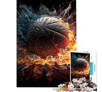 Jigsaw Puzzles for Adults1000 Pieces Dunking And Defense Jigsaw Puzzle Relaxing Games Staycation Kill Time Fun at Home Activities, (Size 38x26cm)