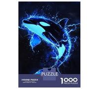 Jigsaw Puzzles for Adults1000 Pieces Electric Orca Majesty Puzzle for Adults Brain Teaser Game A Work of Art Fun Activities at Home 38x26cm/1000pcs
