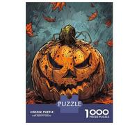 Jigsaw Puzzles for Adults1000 Pieces Evil Pumpkin Illustration Jigsaws for Adults Hands-on Game Enhance Memory Fun Activities at Home 70x50cm/1000pcs