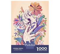 Jigsaw Puzzles for Adults1000 Pieces Expressionistic Flowers Jigsaw for Adults Family Game Precision Cutting Unique Birthday And Xmas Gifts 38x26cm/1000pcs