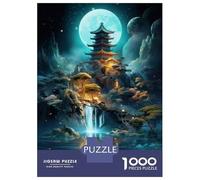 Jigsaw Puzzles for Adults1000 Pieces Fantasy Asian Waterfall Scene Adult Jigsaw Puzzle Toy Wall Decor Analysis And Logic Challenging Game Gifts 70x50cm/1000pcs