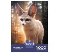Jigsaw Puzzles for Adults1000 Pieces Fennec Fox And Butterfly Jigsaws for Adults Hands-on Game Enhance Memory Fun Activities at Home 70x50cm/1000pcs