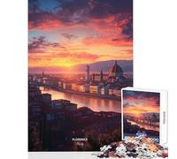 Jigsaw Puzzles for Adults1000 Pieces Florence City Italy Sunset Panorama Home Decoration Toys Gift For Birthdays Educational Games Fun Activities at Home Size 50x75cm