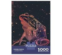 Jigsaw Puzzles for Adults1000 Pieces Frog Silhouette Galaxy Adult Puzzles Relaxing Games But Fun And Humorous Fun Activities at Home 52x38cm/1000pcs