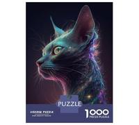 Jigsaw Puzzles for Adults1000 Pieces Galaxy Siam Cat Jigsaw for Adults Family Game Wall Decoration Challenging Game Gifts 38x26cm/1000pcs