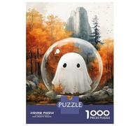 Jigsaw Puzzles for Adults1000 Pieces Ghost in Autumn Forest Jigsaw for Adults Family Game Wall Decoration Challenging Game Gifts 52x38cm/1000pcs