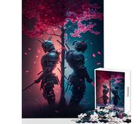 Jigsaw Puzzles for Adults1000 Pieces Good And Evil Samurai Home Decoration Toys Gift For Birthdays Educational Games Fun Activities at Home Size 38x26cm