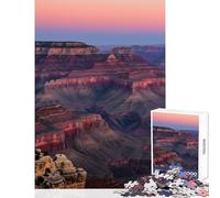 Jigsaw Puzzles for Adults1000 Pieces Grand Canyon at Sunset Shared Joyful Family Experience Wonderful Christmas Surprise Gifts (38x52cm)