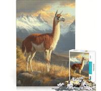 Jigsaw Puzzles for Adults1000 Pieces Guanaco in The Andes, Practical Game, Decompressing Intellectual, Birthday Present,Travel Gifts, 50X75CM